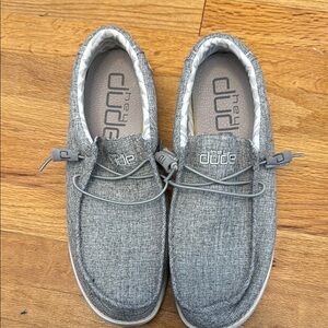 Hey Dude Gray Loafers Slip-Ons Casual